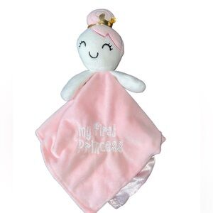 Forever Baby My First Princess  Pink Lovey Security Blanket Girl Crown